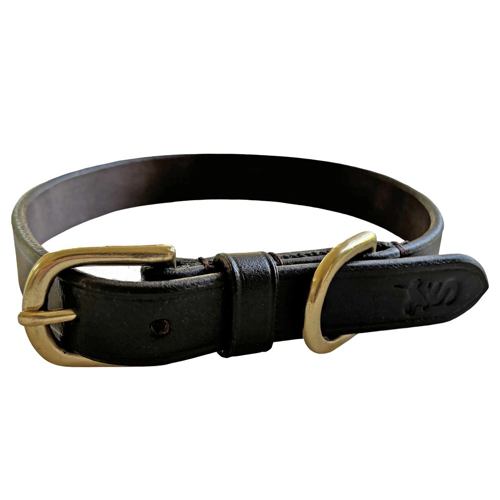 Leather Dog Collars - WOODLAND STORM