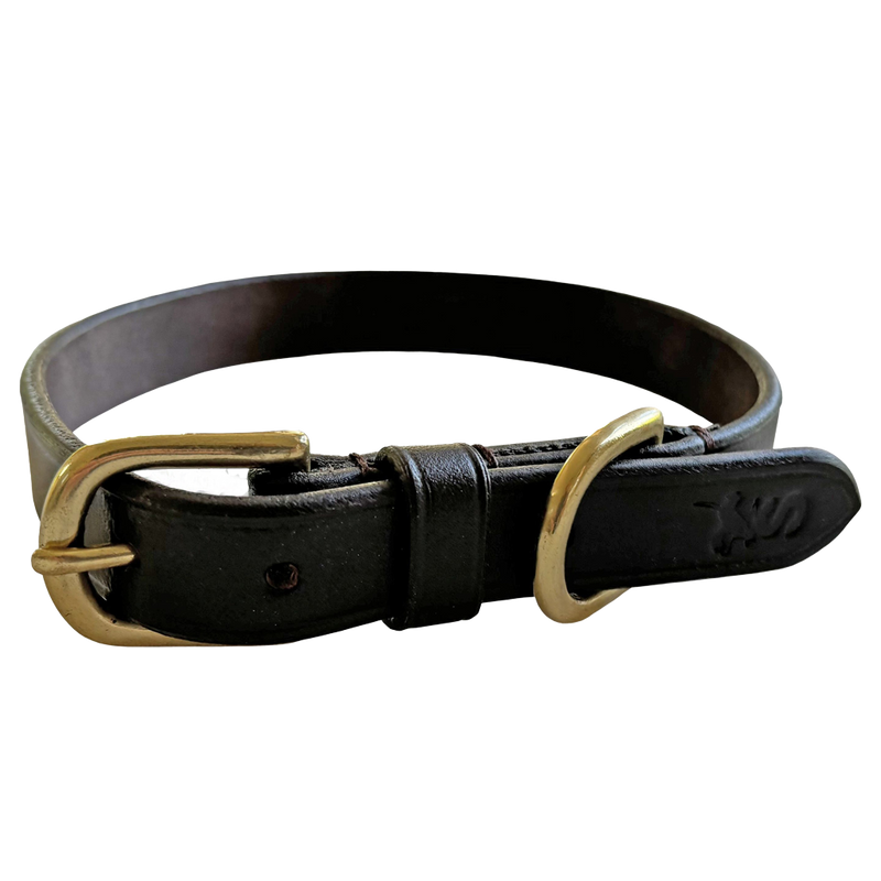 Leather Dog Collars - WOODLAND STORM