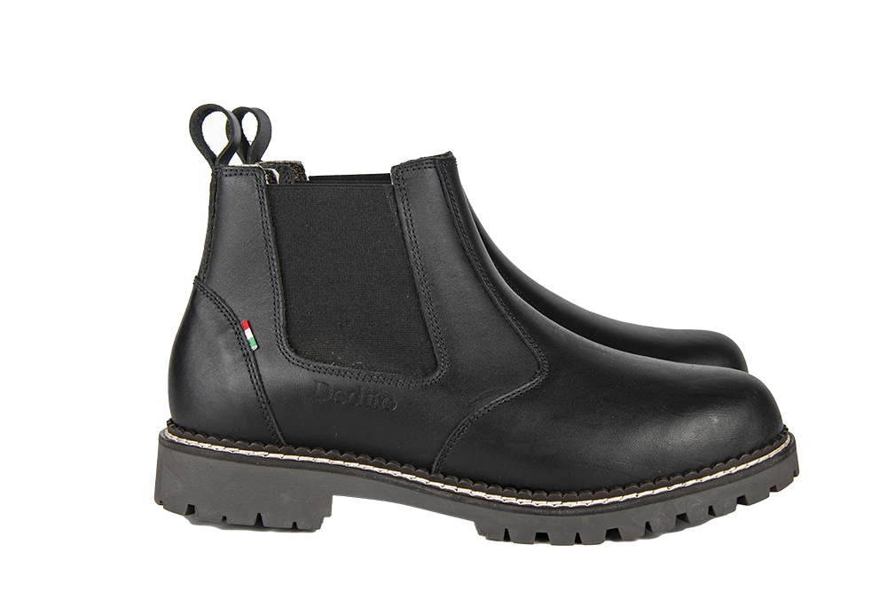 Omnio: Leather Chelsea Boot - Black - WOODLAND STORM