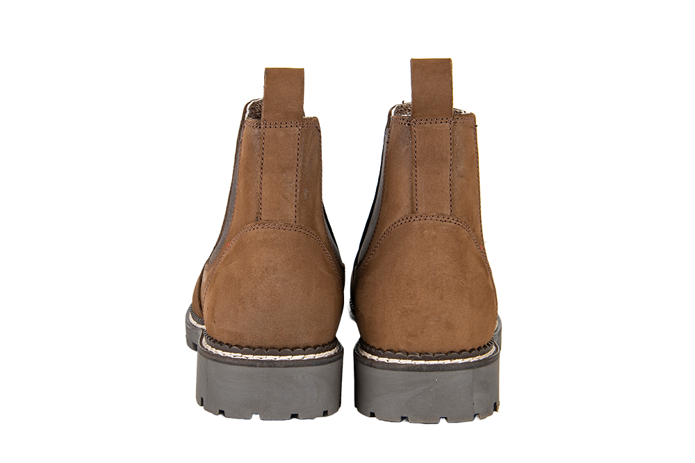 Omnio: Leather Chelsea Boot - Nubuck - WOODLAND STORM