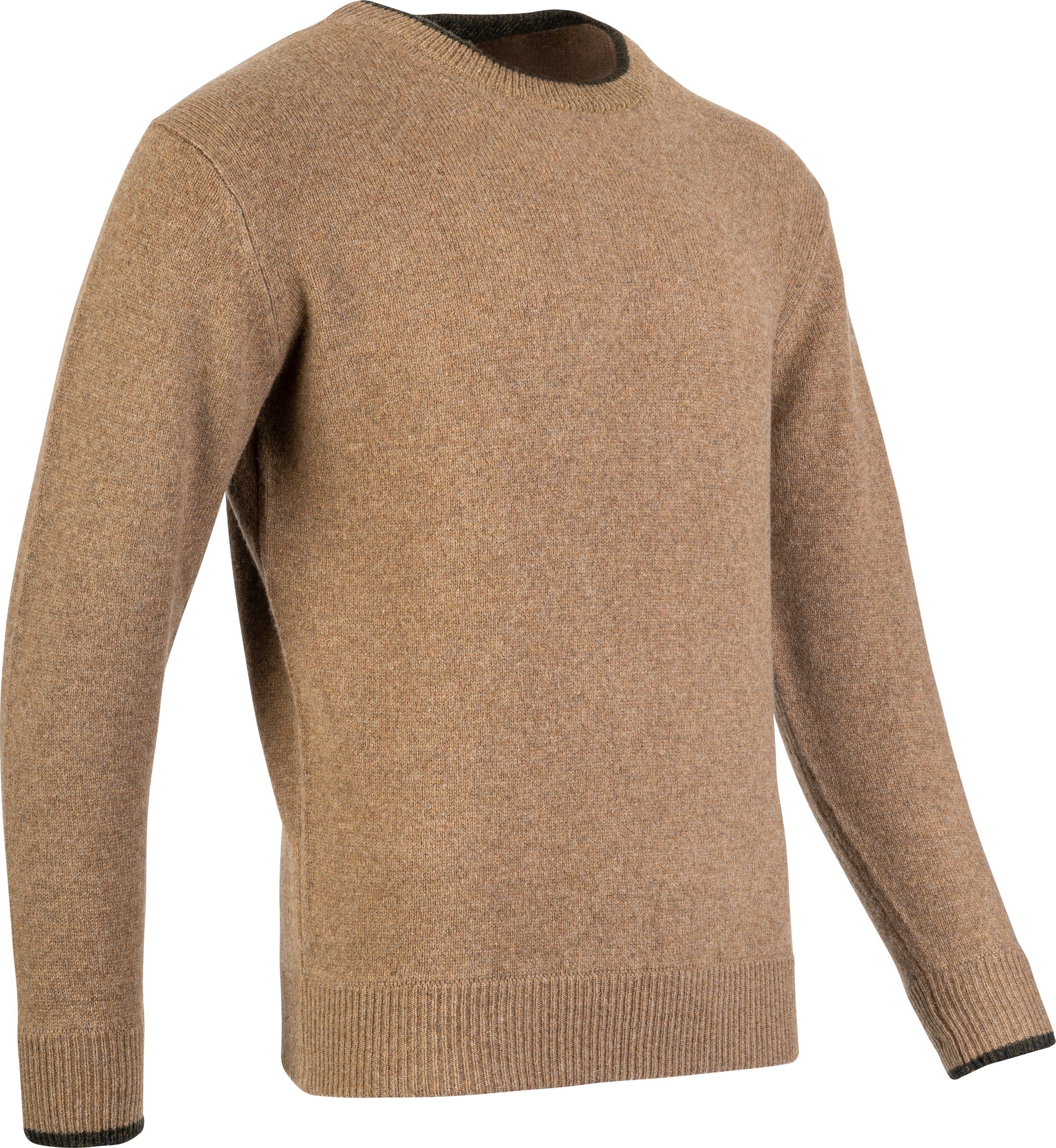 Ashcombe 100% Lambswool Crewknit - WOODLAND STORM