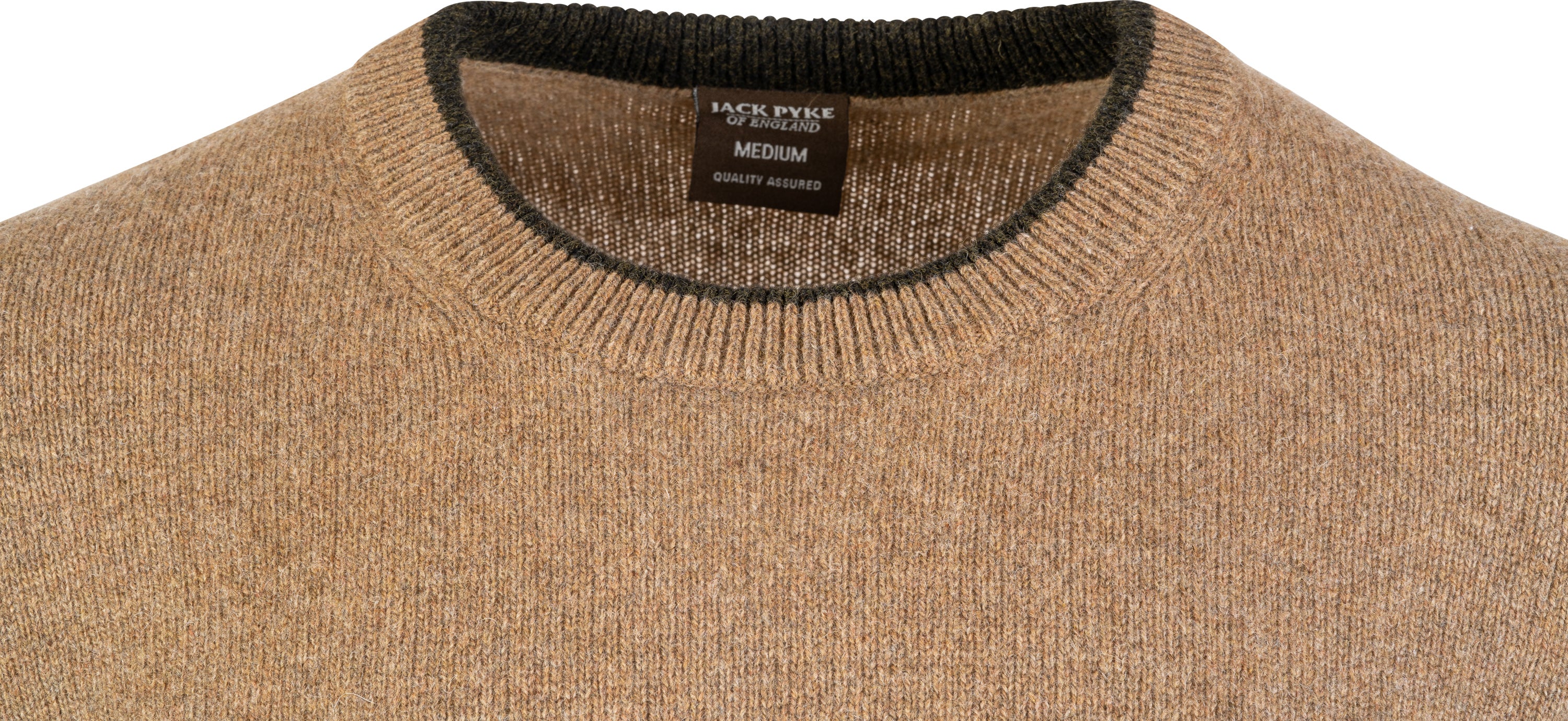 Ashcombe 100% Lambswool Crewknit - WOODLAND STORM