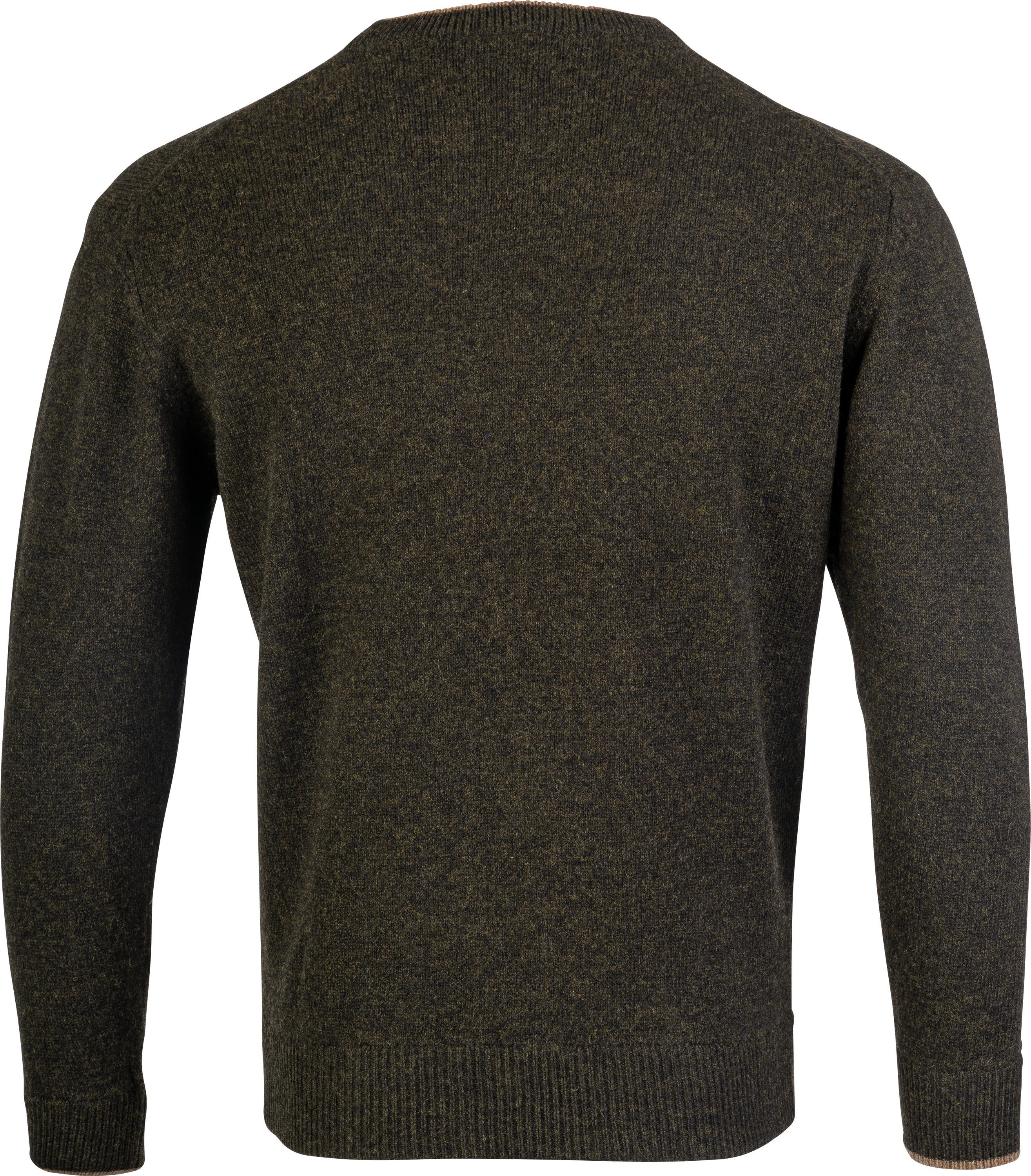 Ashcombe 100% Lambswool Crewknit - WOODLAND STORM