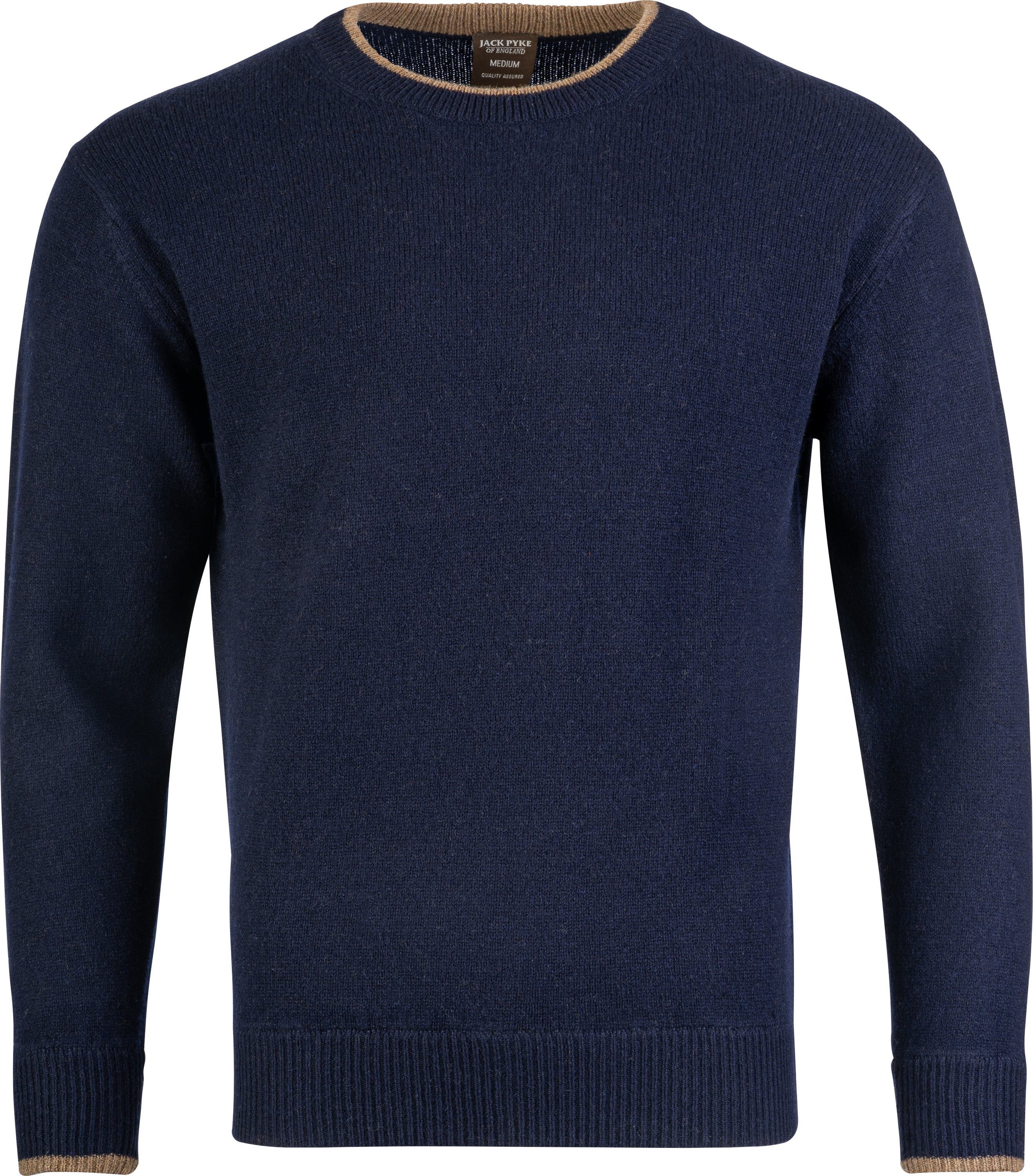 Ashcombe 100% Lambswool Crewknit - WOODLAND STORM