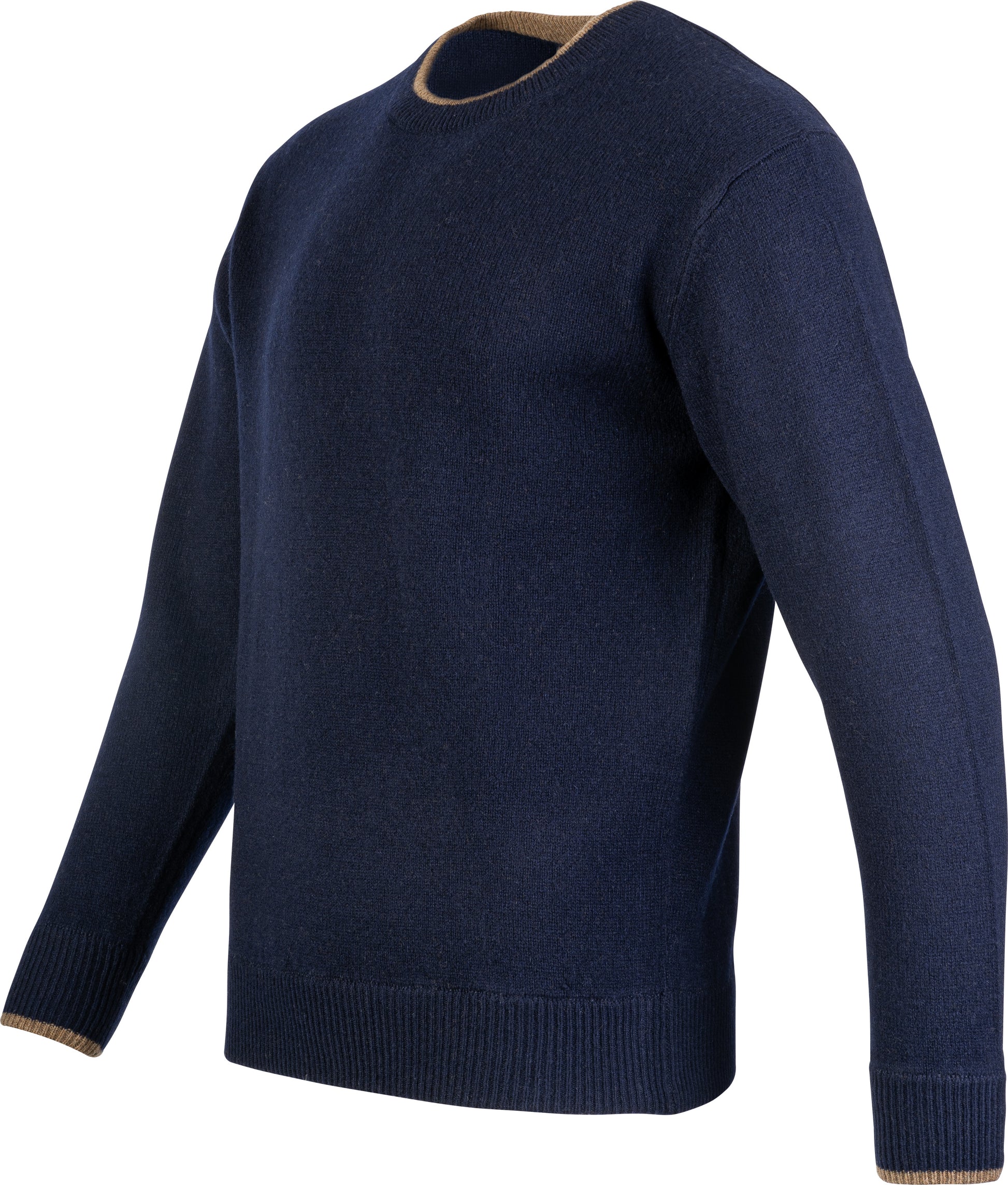 Ashcombe 100% Lambswool Crewknit - WOODLAND STORM