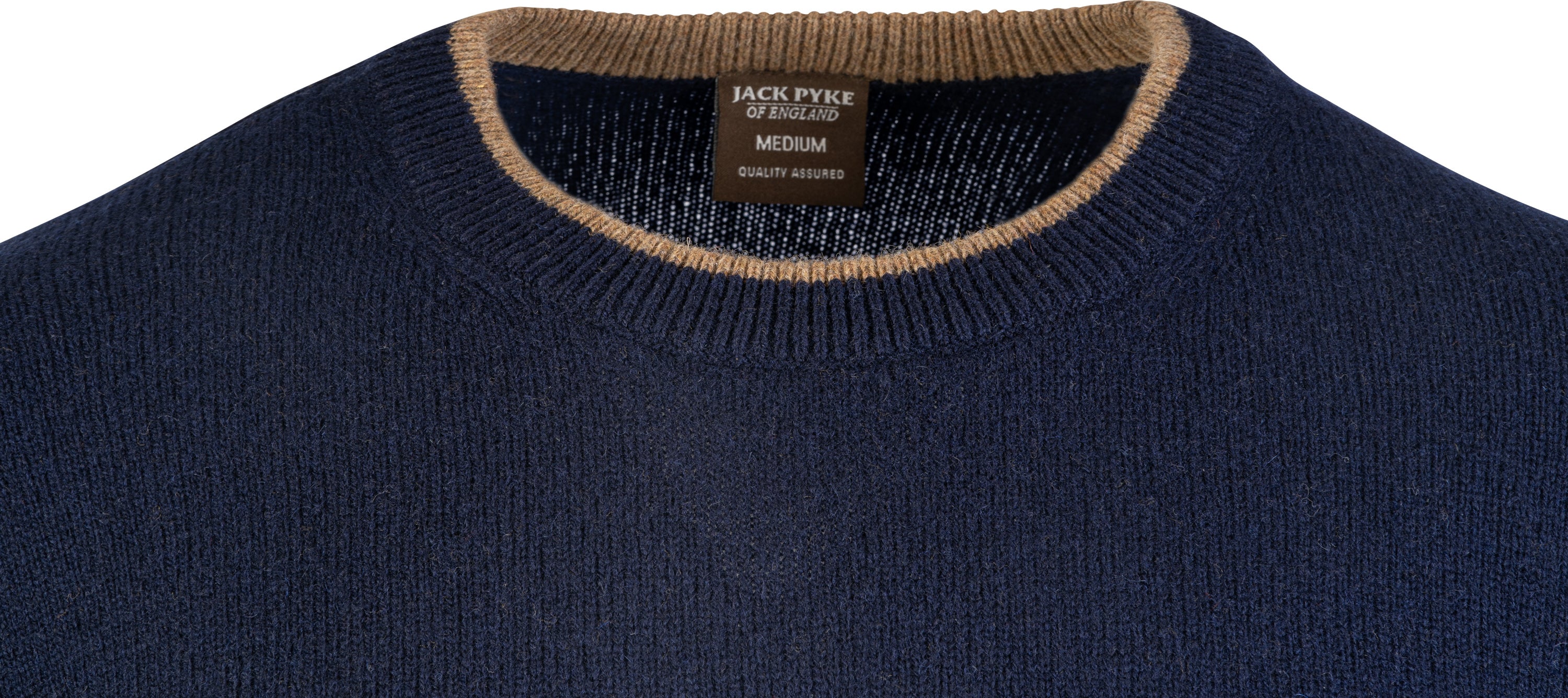 Ashcombe 100% Lambswool Crewknit - WOODLAND STORM