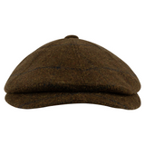 Newsboy Cap Brown Tweed