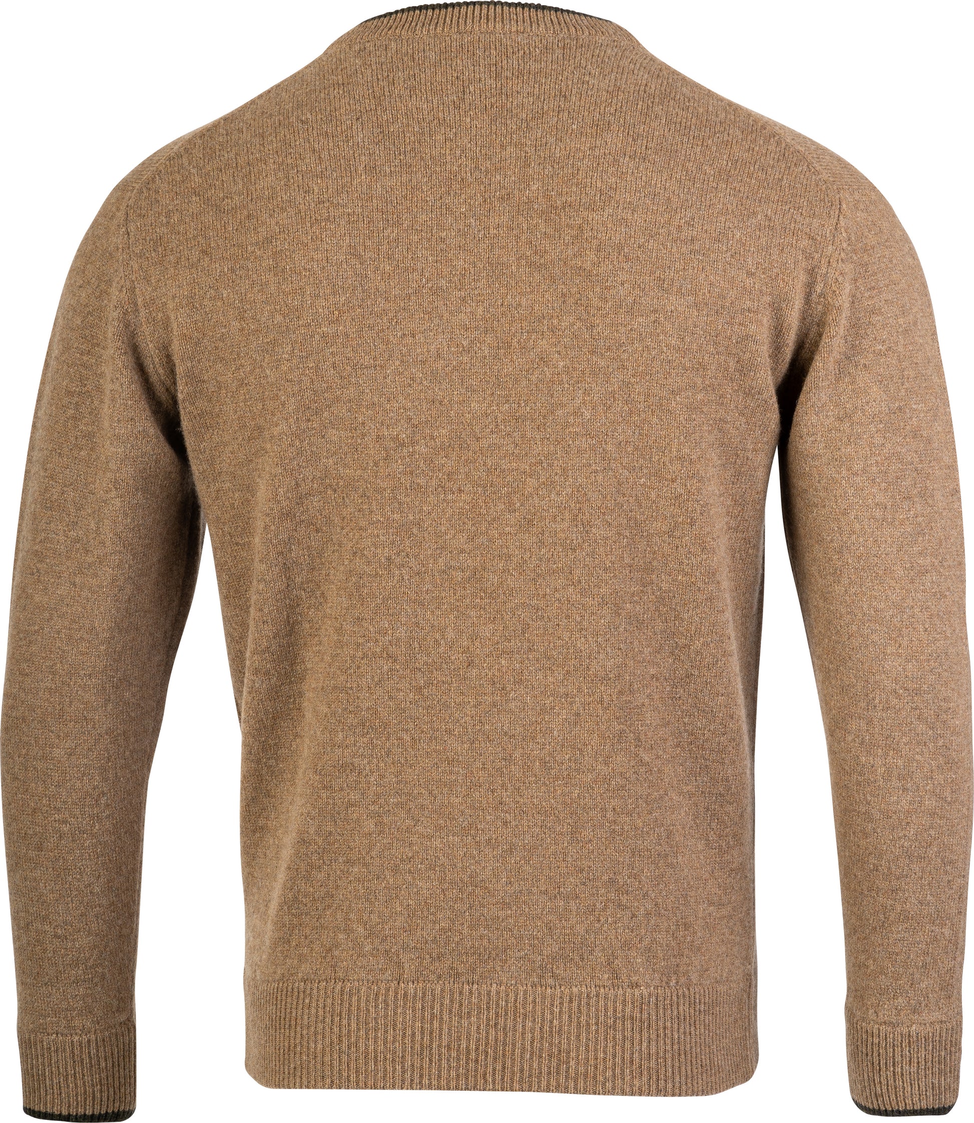 Ashcombe 100% Lambswool V-Neck - WOODLAND STORM