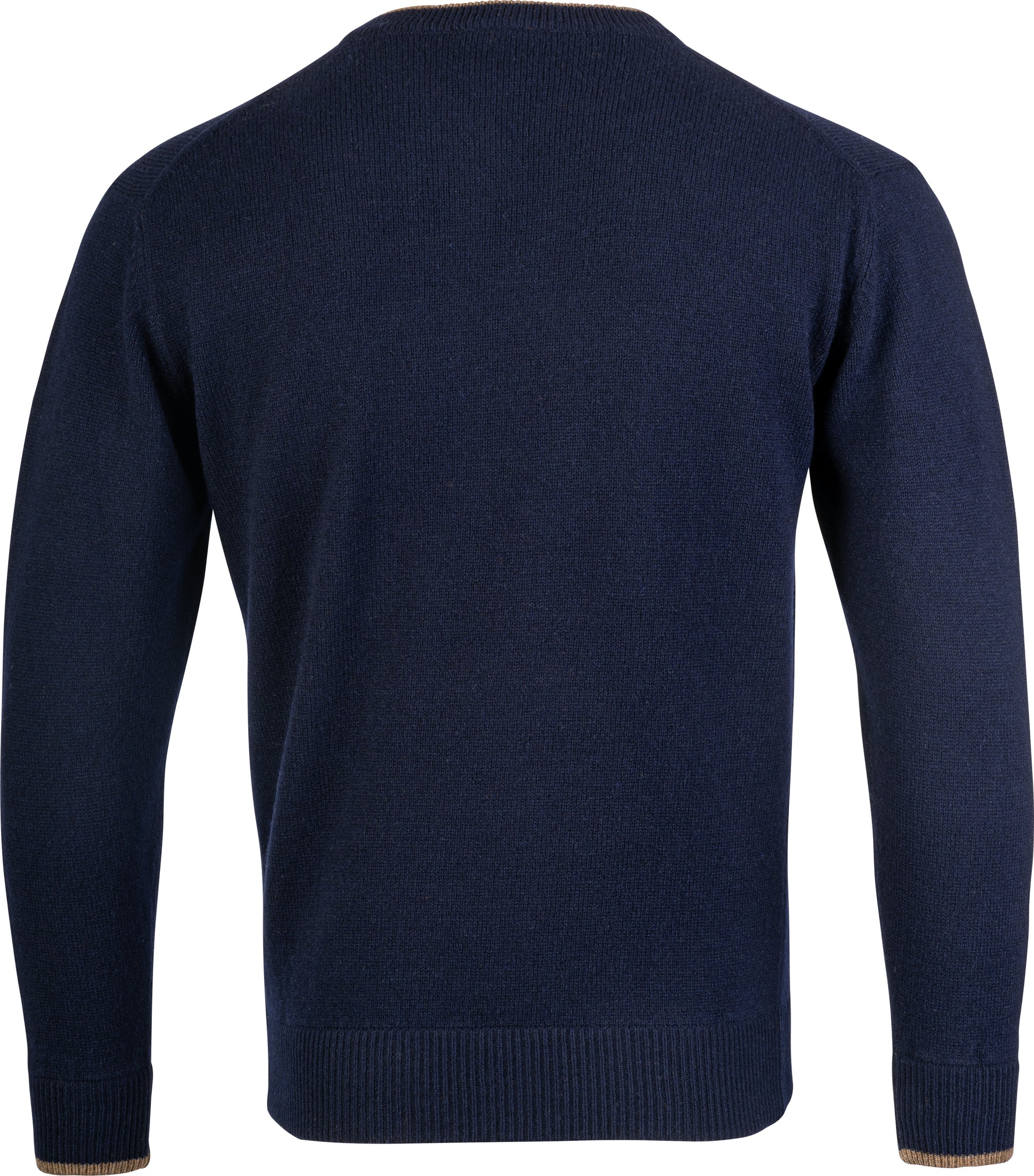 Ashcombe 100% Lambswool V-Neck - WOODLAND STORM