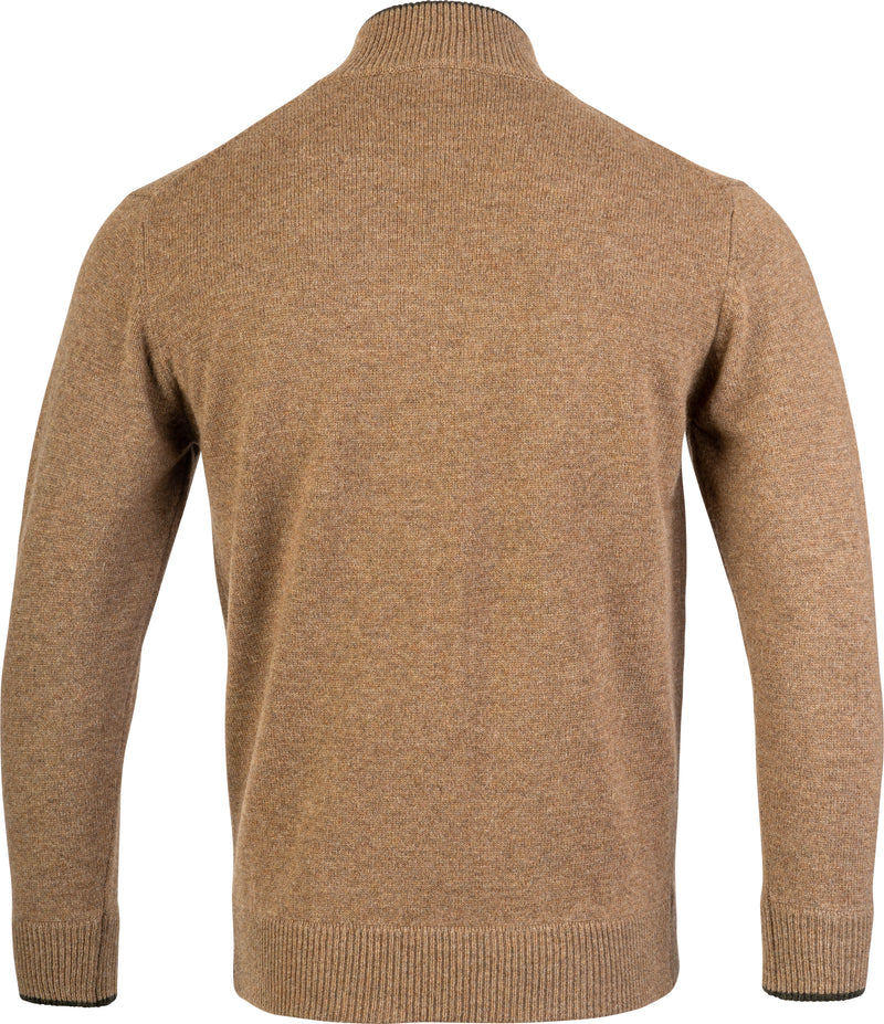 Ashcombe 100% Lambswool Zipknit - WOODLAND STORM