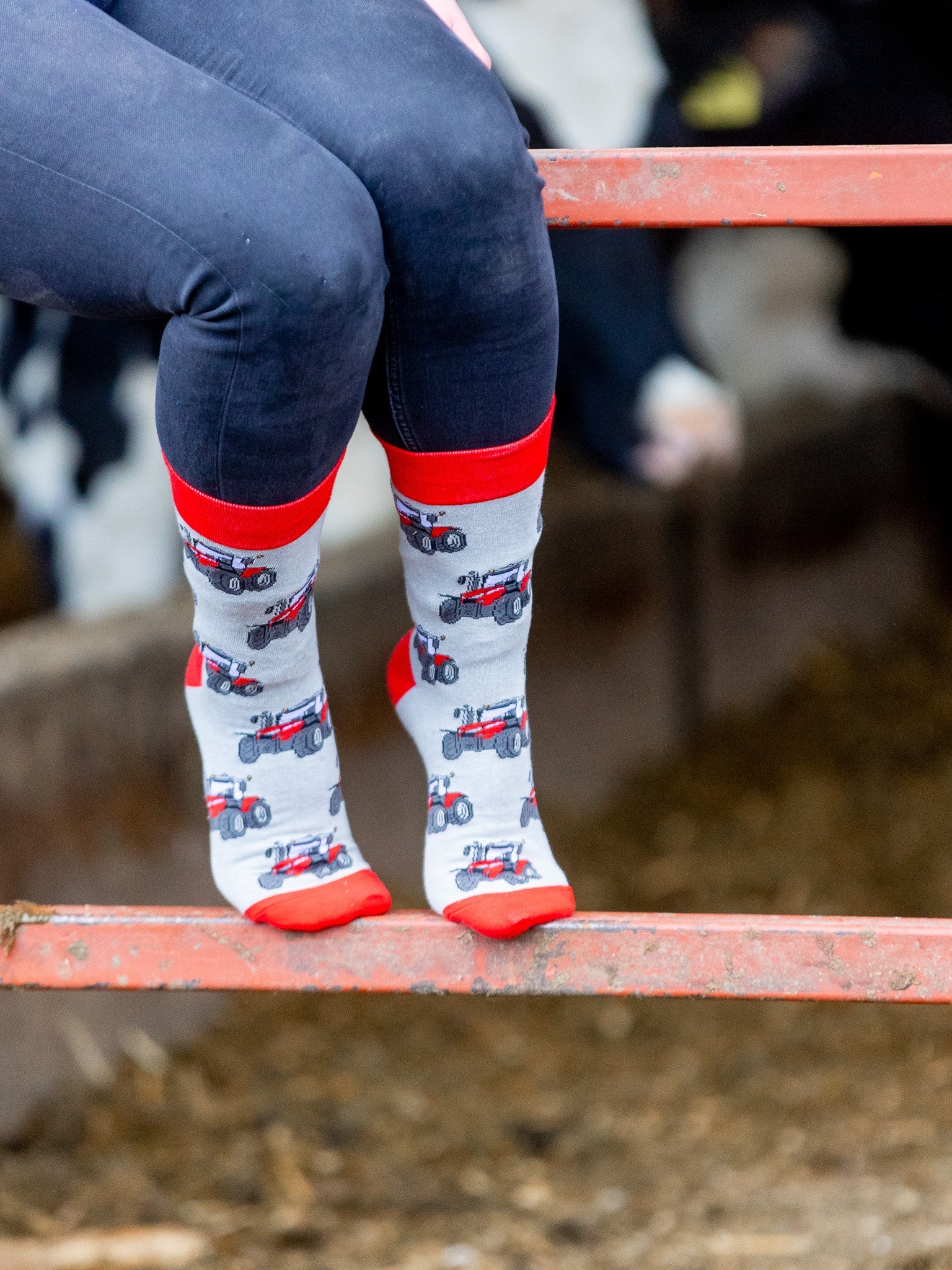 Red Tractor Crew Socks