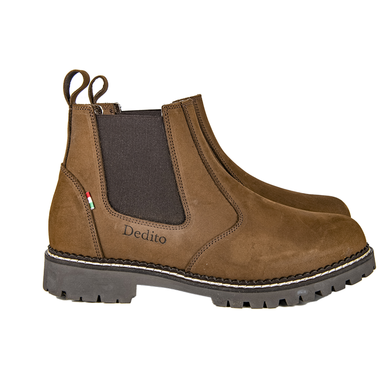 Omnio: Leather Chelsea Boot - Nubuck - WOODLAND STORM